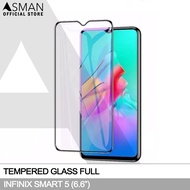 Tempered Glass Full Infinix Smart 5 | Anti Gores Kaca - Hitam