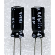 Nichicon VP bp 0.47uf 50v bipolar Capacitor No Terminal