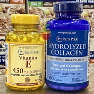 [HCM]Bộ Đôi Tối Ưu Hoá Chăm Sóc và Chống Lão Hoá cho Da Collagen 1000mg 180v và Vitamin E 1000iu 100