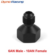 AN10 Female to AN6 Male AN Flare Fitting Reducer Adapter 10AN to 6AN Fittings Black
