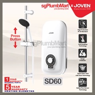 Joven x sgPlumbMart SD60(White) Instant Water Heater Handshower Copper Heating Element Nylon Fiber Tank