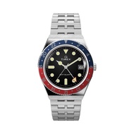 Q Timex GMT 38mm Stainless Steel Bracelet Watch - Black, Red (TW2V38000)