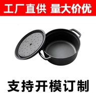 Old Cast Iron Stew Pot Soup Pot Traditional a Cast Iron Pan Thermal Cooker Holland Pot Uncoated Cast