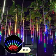 Lampu Meteor Led Isi 50cm Jatuh Rain Snow Taman Hias Meteor Lampu Meteor 50cm Rgb
