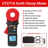 ตัวหนีบ UNI-T สายดิน UT271C ตัวทดสอบความต้านทาน0.01 ~ 1000มาตรวัดความต้านทานต่อสายดินการทดสอบกระแสไฟ