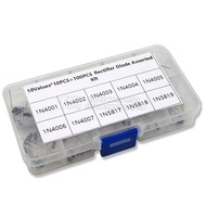 100Pcs 10 Values Rectifier Diode Assorted Kit 1N4001 1N4002 1N4003 1N4004 1N4005 1N4006 1N4007 1N581