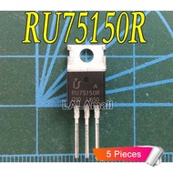 5pcs RU75150R TO-220 75150 RU75150 N-channel 148A/75V Power MOSFET Transistor new original