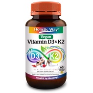 Holistic Way Vegan Vitamin D3 + K2 Softgels (60s)