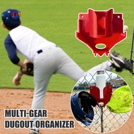 CAE| Dugout Equipment Storage Rack Bat Helmet Holder Baseball Softball Dugout Organizer Fence Mounte