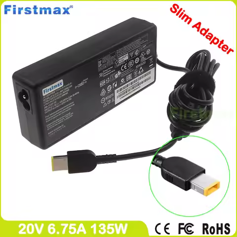 20V 6.75A 135W Slim Laptop Charger Adapter for Lenovo Y700 Z710 Y50-80 Y50c-ISE Y50P-70-IFI Y70 Y70-