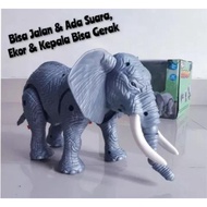 Large SIZE Children's Toy Elephant Can Walk PR 17600 / Animal World Elephant Children's Toy / Robot 