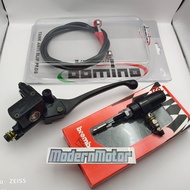 Paket Kopling Hidrolik Universal Master Rem kiri+Stut kopling+Selang Domino 130cm Ninja CBR Vixion F
