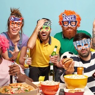 2025 School Games Children's Glasses Photo Props Decorations Frame Football Fans Party Dress Up 25.9