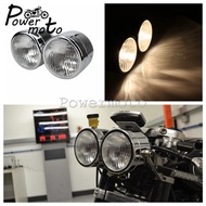 Motorcycle 12V H4 Chrome Dominator Dual Headlight Twin Headlamp For 50 125 Kawasaki KLX 450 Honda Du