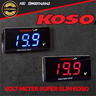 Voltmeter KOSO ORIGINAL Box VOLT METER DIGITAL RED BLUE BACK LIGHT SUPER SLIM STYLE