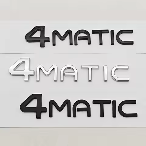 New 3D ABS 4 MATIC Logo 4MATIC Emblem Car Sticker Rear Trunk Badge for Mercedes EQA EQC EQE 300 350 