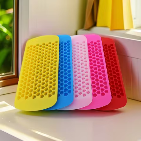 150 Holes Silicone Ice Grid Mini Heart-shaped Mould 1cm Ice Cube Tray DIY Crystal Drop Glue Mold Fir