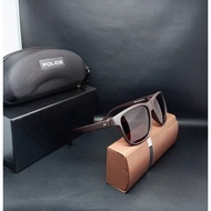 Men's Fashion Sunglasses Police P601 Brown Polarized Lens