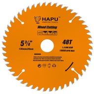 HAPU 5-3/8 Inch 48Teeth Wood Cutting Framing Circular Saw Blade Carbide Tipped 136MM TCT Saw Blade f