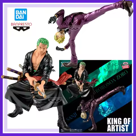In Stock Original Bandai Banpresto One Piece King of Artist Special Edition Roronoa Zoro Sanji Anime
