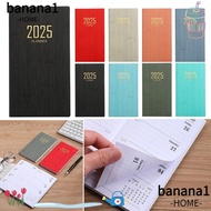 BANANA1 Diary Weekly Planner, A6 Pocket 2025 Agenda Book, Mini with Calendar Notebooks Students