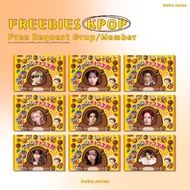 [30 Pcs] Choco Jiro Japan Snack ver Freebies Kpop Ala Selkor Lucu Freebies Concert Postcard Packing