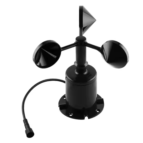 3 Cup Wind Speed Direction Sensor Weather Station Outdoor Polycarbon 30m/s Anemometer Sensor Output 