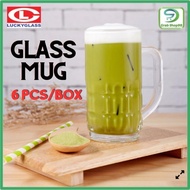 6 Pcs/Box 300ml Lucky Glass Thailand Glass Mug Juice Glass Teh Tarik / Coffee / Milo Glass Kopitiam 
