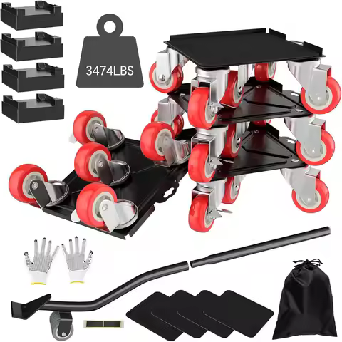 MYUEA Furniture Dolly,Furniture Movers with 5 Wheels,Carbon Steel Panel Heavy Duty Dolly,Maximum Loa