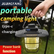 Portable camping light 3 gear mode super bright light rechargeable, night camping flashlight camping