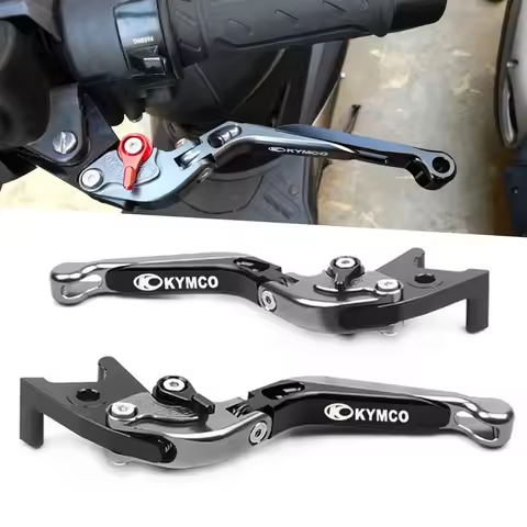 CNC Brake Clutch Levers For KYMCO DownTown 350 300i Xciting 250 CK250T 300 CK300T ABS 400 500RI S400