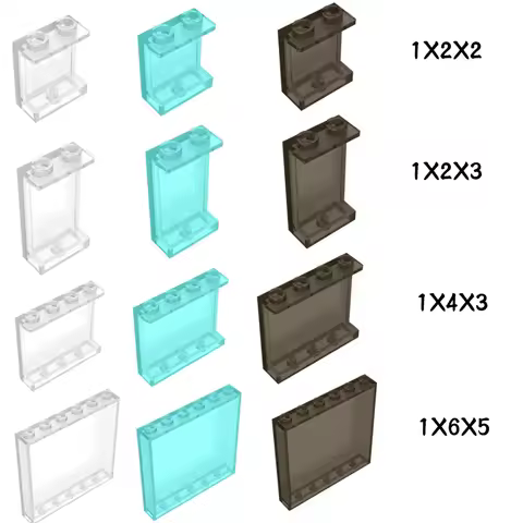 MOC Assembling Build Block Part Window Glass House Transparent Wall Panel 87552 87544 87543 59349 Cr