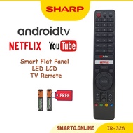 Sharp Aquos Android LED TV Remote Control (GB-326) Sharp Android LED TV Replacement Remote Control