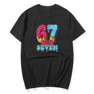 Funny Six Seven 67 Meme T-shirts Men Women Clothing Harajuku Y2k Fashion T-shirt Summer High Quality