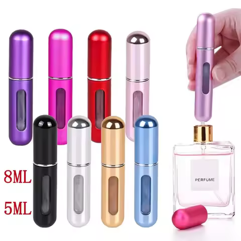 Refillable Mini Perfume Bottle Portable Cosmetic Bottle Spray Bottle Atomizer Spray Container Travel
