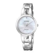 Citizen Eco-Drive EM0430-85N Analog Solar Silver Stainless Steel Strap Women Watch