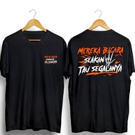 THE T-SHIRT IS SPEAKING TO KNOW EVERYTHING DB