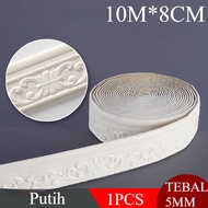 【Vinnatsu】10M Wall Border List Walpaper List Foam Stiker Dinding List Dinding 3D Wall Border Foam (l