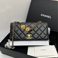 Chanel 香奈兒 23A手工坊獅子WOC 黑金