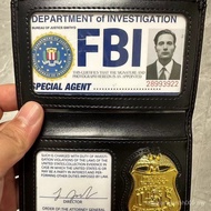 Customizable FBI Same Style Driver's ID Holder Genuine Leather American Drama Card Holder Card Holde