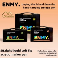 AMMY Acrylic Marker Watercolor Marker 80 Colors Complete Set for Canvas Art DIY Painting Liquid Mark