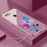 Casing OPPO F9 OPPO F9 pro OPPO F5 OPPO F7 Phone Case Rose Silicone pretty Phone Case Send Lanyard