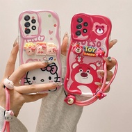 Casing Samsung A52 Casing Samsung A52s Casing Kuromi Cute Cream Edge Soft Phone Casing TY-XNYGZ