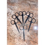 MATA Small Shaving Scissors Nose Hair Eyebrow Thread Blunt Tip Steel