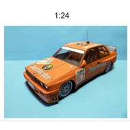 Car papercraft pattern sheet bmw M3 E30 1:24 scale (OP-Ac6)