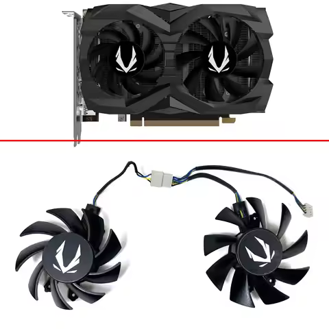 new 2pcs Cooling Fan 65mm GA72S2U 75MM GA82S2H 4PIN For ZOTAC GAMING GeForce GTX 1660 SUPER 1660Ti T