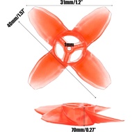 2 Pasang Propeller Avan – Set Propeller 4 Bilah 40mm sesuai untuk EMAX Propeller Tinyhawk I, Tinyhaw