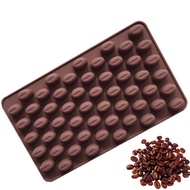 Coffee Beans Shaped Silicone Chocolate Mold for Jelly Pudding Ice Cube Tray Candy Dessert Pastry Cookie Baking Decorating Tools diyongpang
