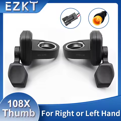 Wuxing 108X Ebike Thumb Throttle Left/Right Finger Throttle 3 Pin Connector 24V 36V 48V 60V 72V Univ
