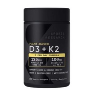 Sports Research - PLANT-BASED 維他命D3 + K2 160粒裝 (平行進口)